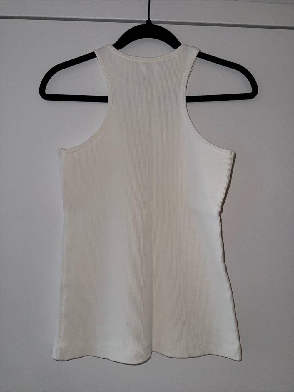 Goldsign NWOT Cream Ribbed Racerback Tank - Picture 2 of 4